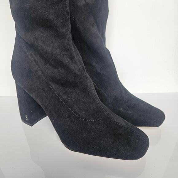 Sam Edelman Cosette Boots Micro Suede Square Heel Over Knee Tall Heel Size 8.5 - Picture 4 of 7